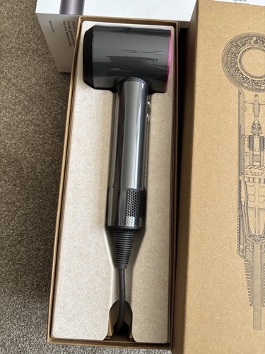 Hair dryer grey - hair, grey/pink