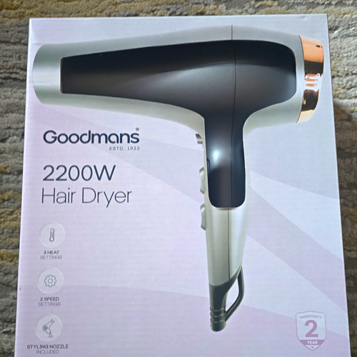 Goodmans 2200w hair - goodmans, dryer