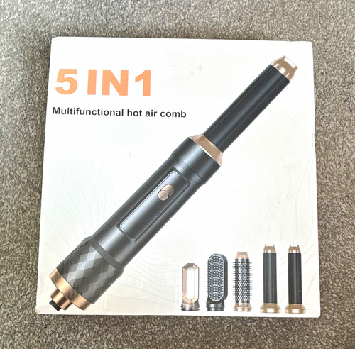Hot air comb hair dryer - 5-in-1,
