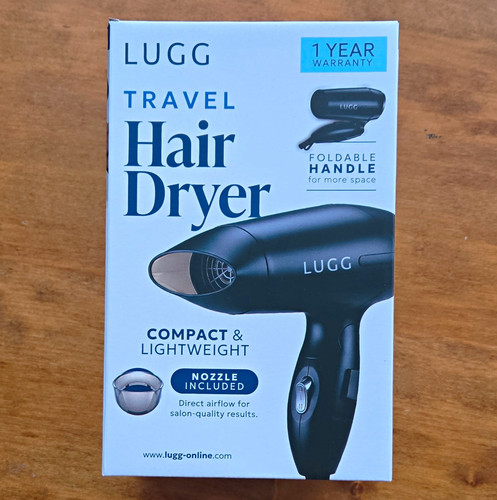 Lugg 1000w travel hair dryer - 1000w,