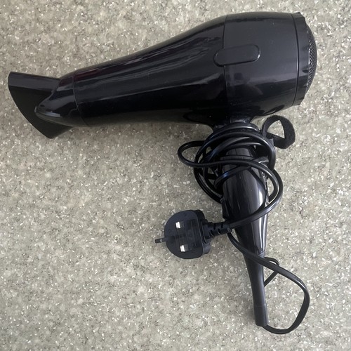 Black standard hair dryer - hair,