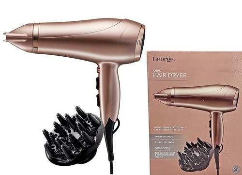 George ionic hair dryer - ionic, 2200w