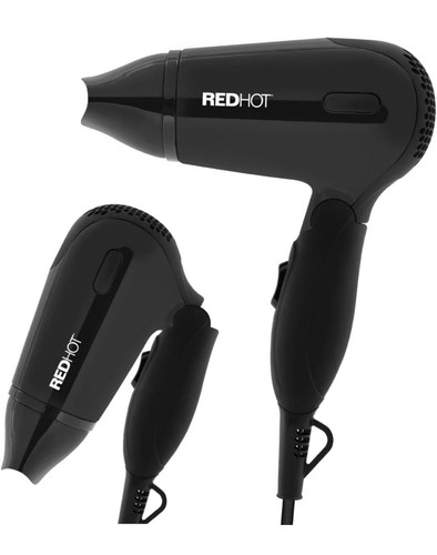 Red hot travel hair dryer - hot,