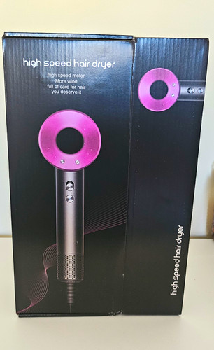 High speed hair dryer - high, with