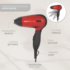 Travel Hair Dryer 1200W Dual
