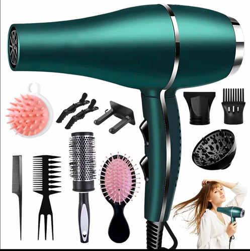 Green standard hair dryer - green,